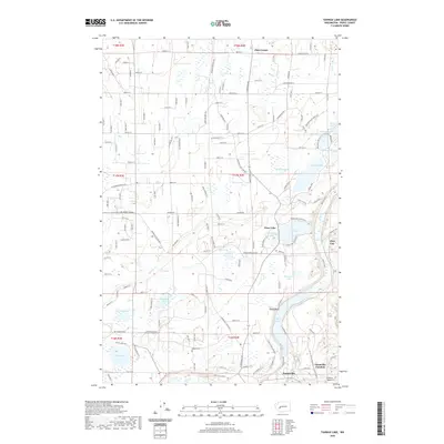 2020 Map of Tanwax Lake, 2020 Print