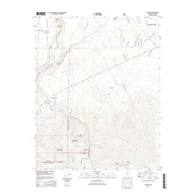2013 Map of Taos SW, 2013 Print
