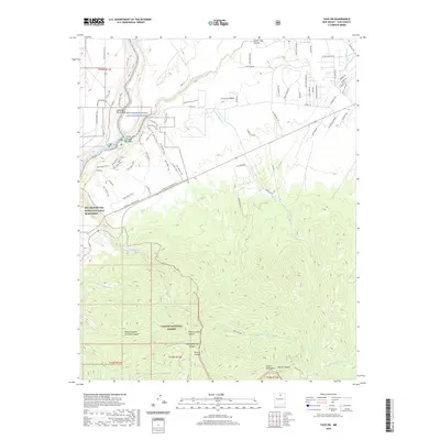 2020 Map of Taos SW, 2020 Print