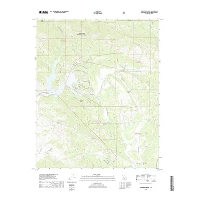 2018 Map of Tar Spring Ridge, 2018 Print