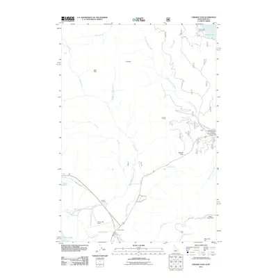2011 Map of Targhee Pass, 2011 Print