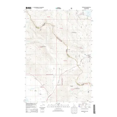 2013 Map of Targhee Pass, 2013 Print