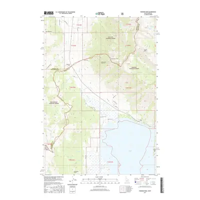 2017 Map of Targhee Peak, 2017 Print