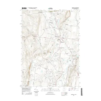 2015 Map of Tariffville, 2015 Print