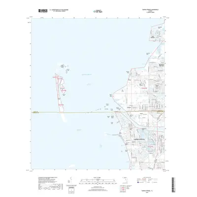 2018 Map of Tarpon Springs, 2018 Print
