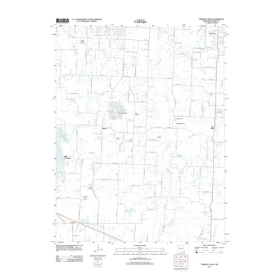 2011 Map of Tarsney Lakes, 2011 Print
