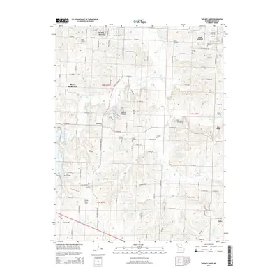 2014 Map of Tarsney Lakes, 2014 Print