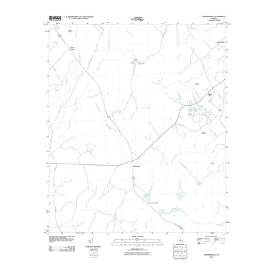 2011 Map of Tarversville, 2011 Print