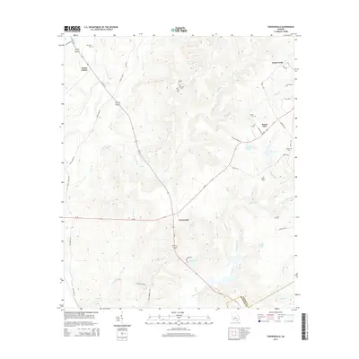 2014 Map of Tarversville, 2014 Print