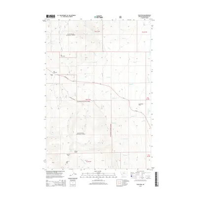 2014 Map of Tash Peak, 2014 Print