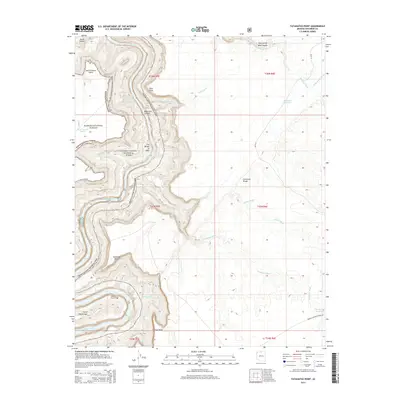 2014 Map of Tatahatso Point, 2014 Print