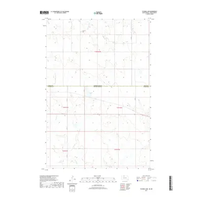 2017 Map of Tatanka Lake, 2017 Print