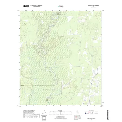 2019 Map of Tater Patch Lake, 2019 Print