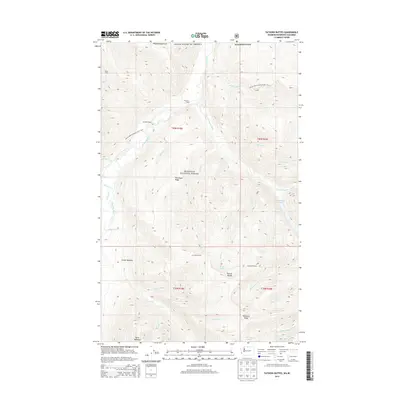 2014 Map of Tatoosh Buttes, 2014 Print