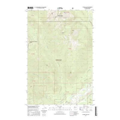 2017 Map of Tatoosh Lakes, 2017 Print