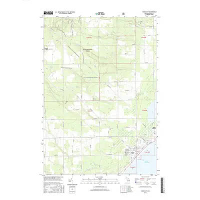 2017 Map of Tawas City, 2017 Print
