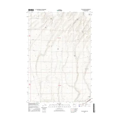 2017 Map of Taylor Canyon, 2017 Print