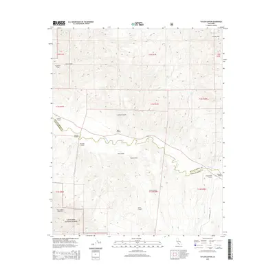 2015 Map of Taylor Canyon, 2015 Print