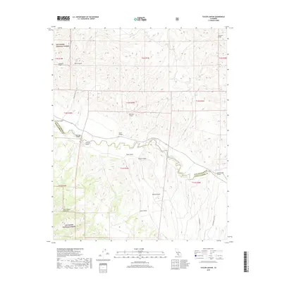 2018 Map of Taylor Canyon, 2018 Print