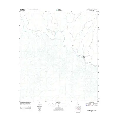 2013 Map of Taylor Canyon, 2013 Print