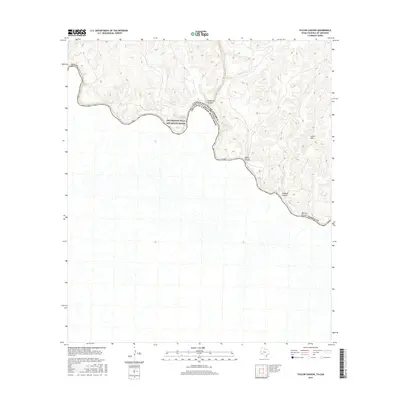 2016 Map of Taylor Canyon, 2016 Print