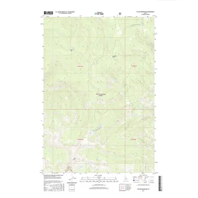 2017 Map of Taylor Mountain, 2017 Print