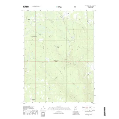 2020 Map of Taylor Mountain, 2020 Print