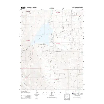 2013 Map of Taylor Park Reservoir, 2013 Print