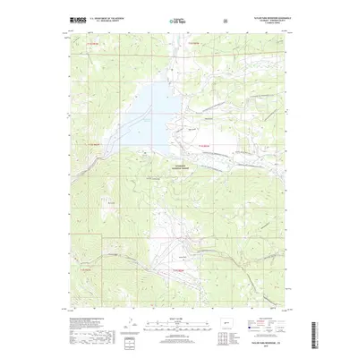 2019 Map of Taylor Park Reservoir, 2019 Print