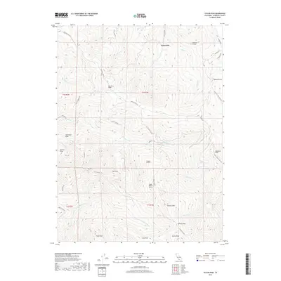 2018 Map of Taylor Peak, 2018 Print