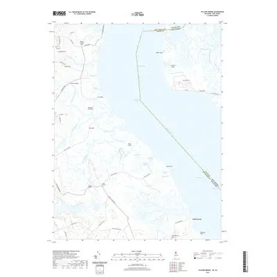 2019 Map of Taylors Bridge, 2019 Print