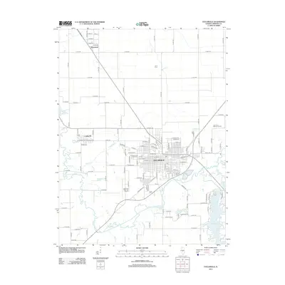 2012 Map of Taylorville, 2012 Print