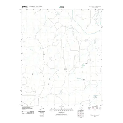2010 Map of Teacup Mountain, 2010 Print