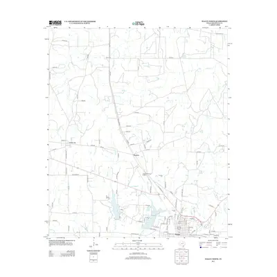2013 Map of Teague North, 2013 Print