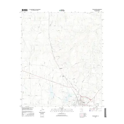 2016 Map of Teague North, 2016 Print
