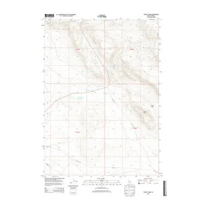 2013 Map of Teapot Dome, 2013 Print