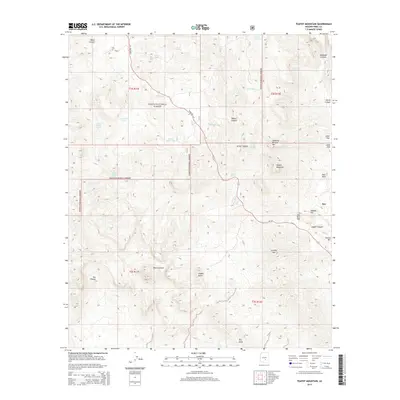 2014 Map of Teapot Mountain, 2014 Print