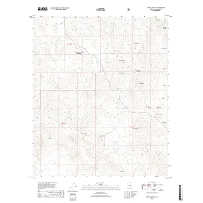 2018 Map of Teapot Mountain, 2018 Print