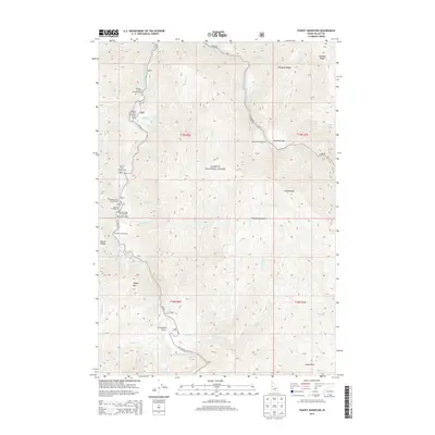 2013 Map of Teapot Mountain, 2013 Print