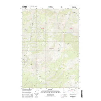 2017 Map of Teapot Mountain, 2017 Print