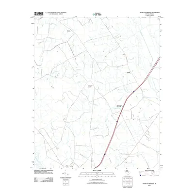 2011 Map of Tearcoat Branch, 2011 Print