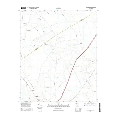 2014 Map of Tearcoat Branch, 2014 Print