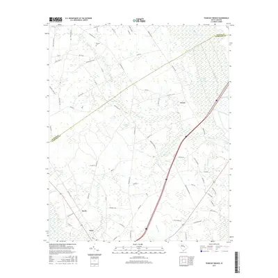 2017 Map of Tearcoat Branch, 2017 Print