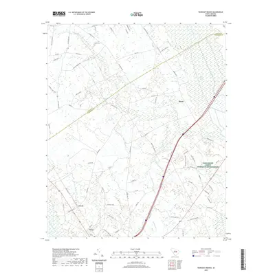 2020 Map of Tearcoat Branch, 2020 Print