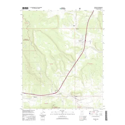 2017 Map of Tecolote, 2017 Print