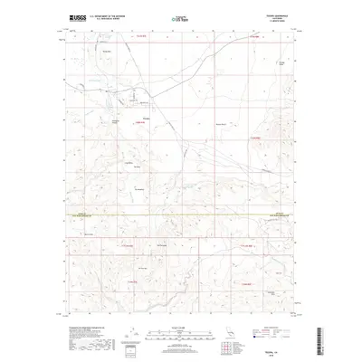 2018 Map of Tecopa, 2018 Print