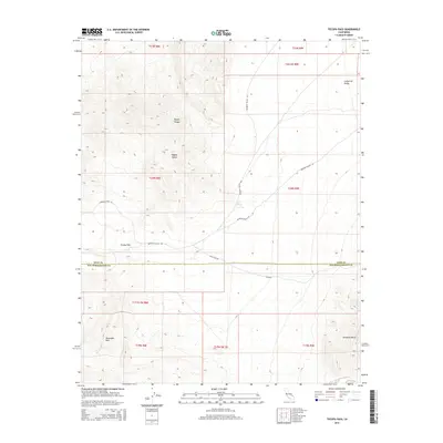 2015 Map of Tecopa Pass, 2015 Print