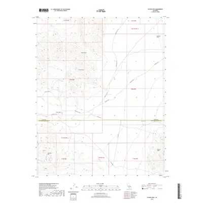 2018 Map of Tecopa Pass, 2018 Print