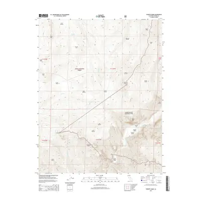2015 Map of Tehipite Dome, 2015 Print
