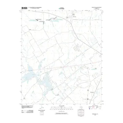 2010 Map of Tehuacana, 2010 Print